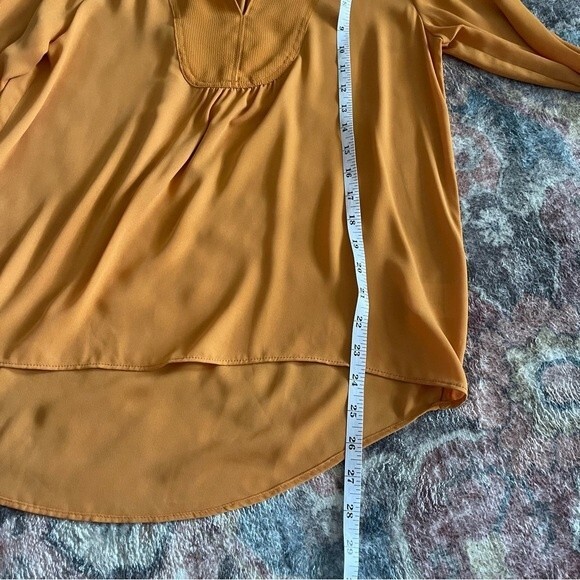 Anthropologie HD in Paris Mustard Yellow Blouse Size 8 - Picture 7 of 7